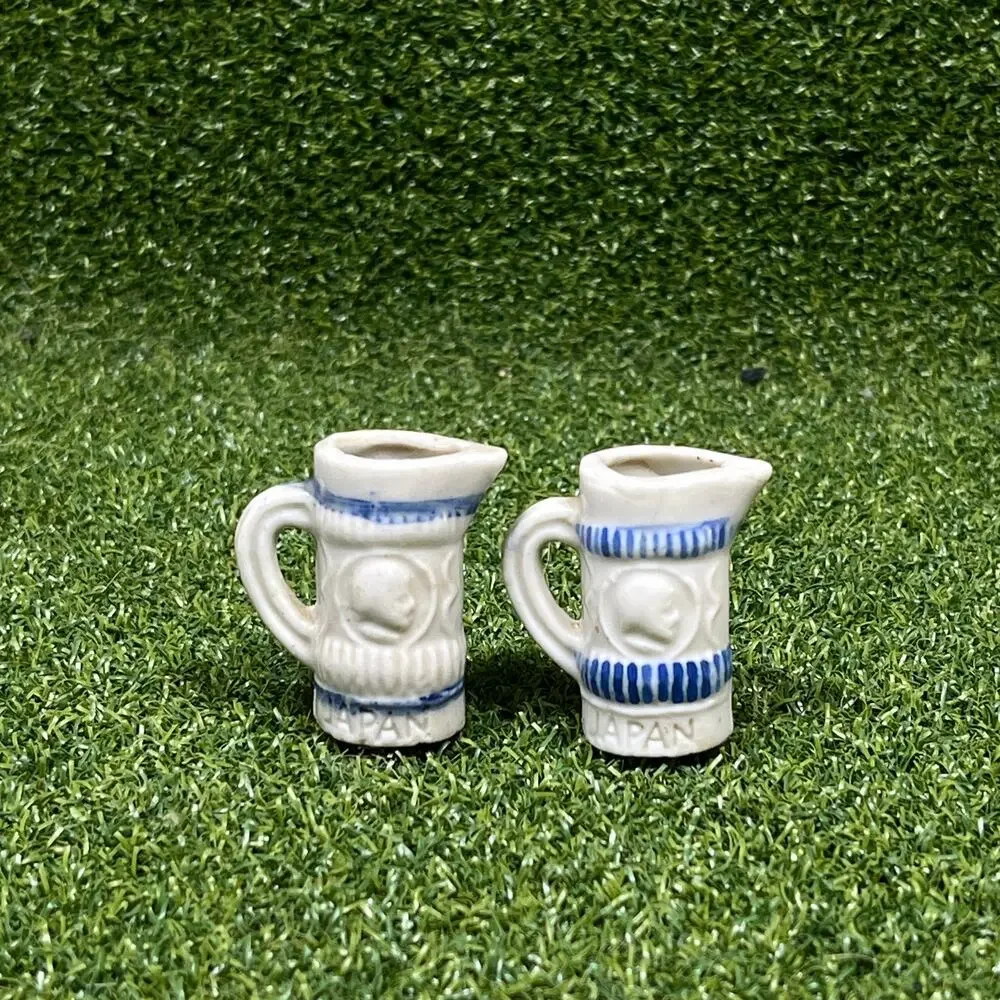 Vintage Japan Lot Miniature Ceramic Pitchers Stein Dollhouse